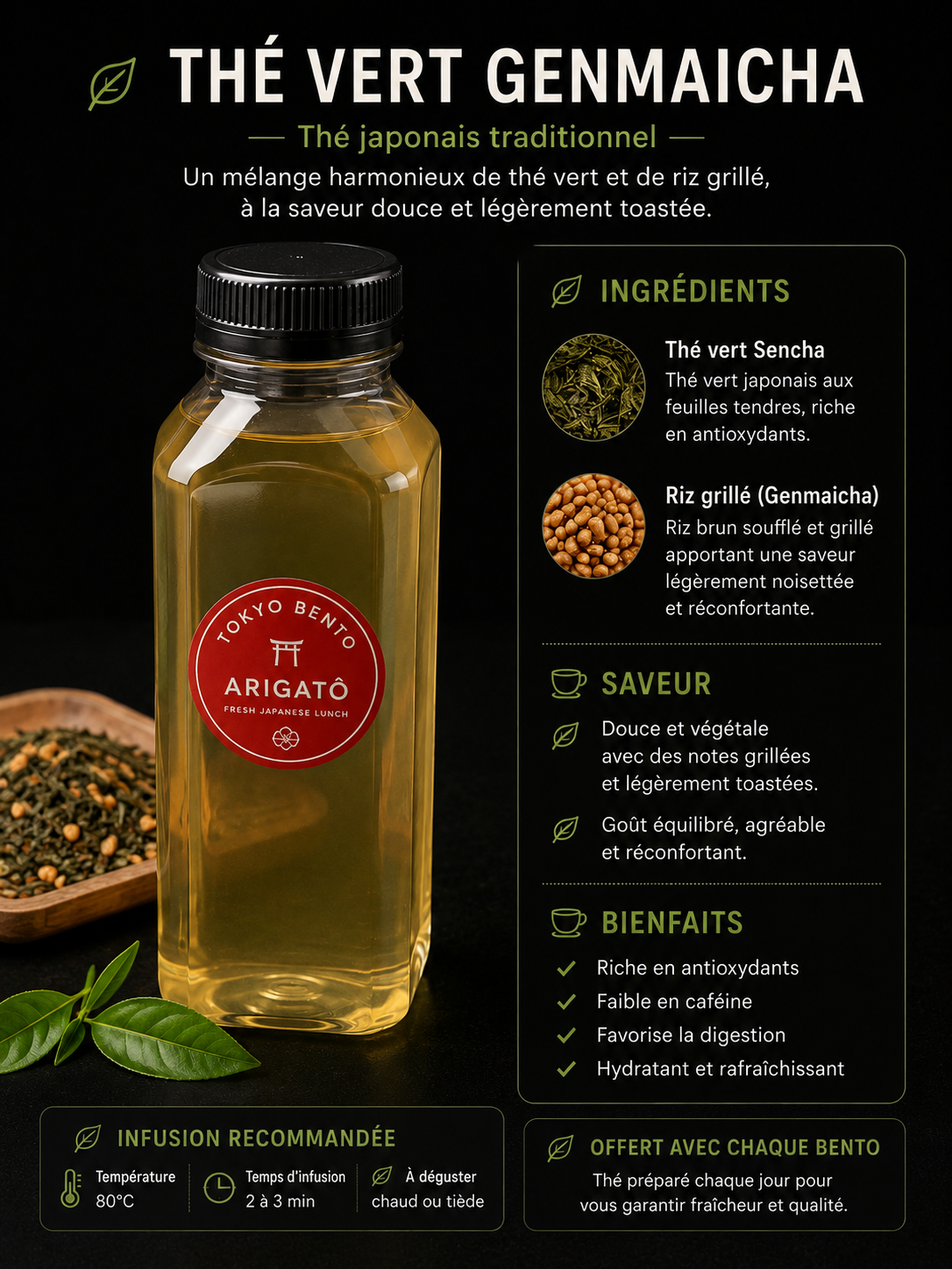 Thé Vert Genmaicha Japonais